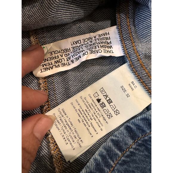 GANNI Denim long sleeve mini dress size 32 / US 0 - Picture 13 of 15